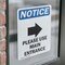 Signmission Please Use Main Entrance Sign, Vinyl Decal, 5in W x 7in L, 2PK OS-2PACK-NS-D-57-V-17620 - alternate 2